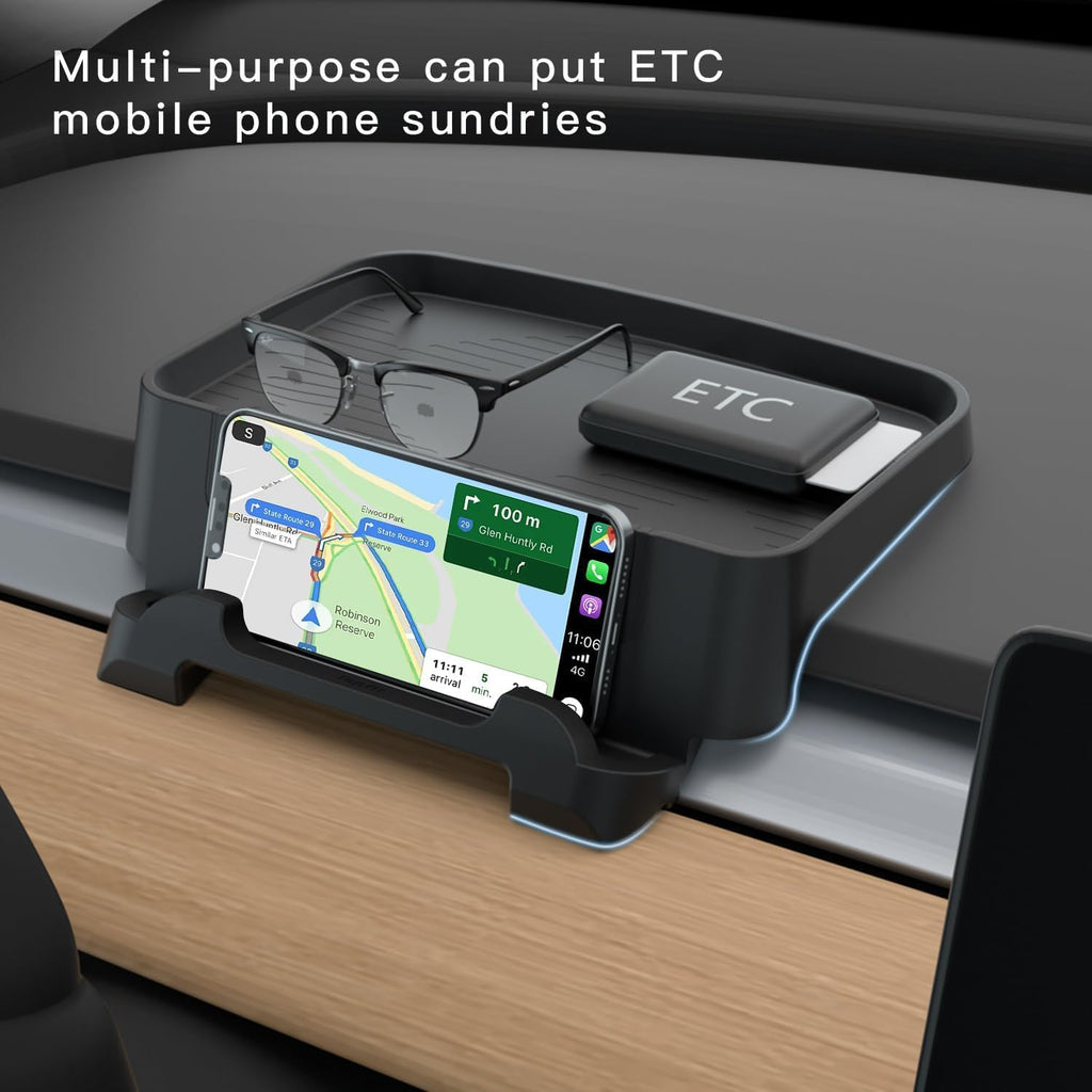 Tesla Model 3 Y Instrument Panel Tray Organizers Phone Holder Sunglasses Mount for Tesla Model 3 Y Accessories