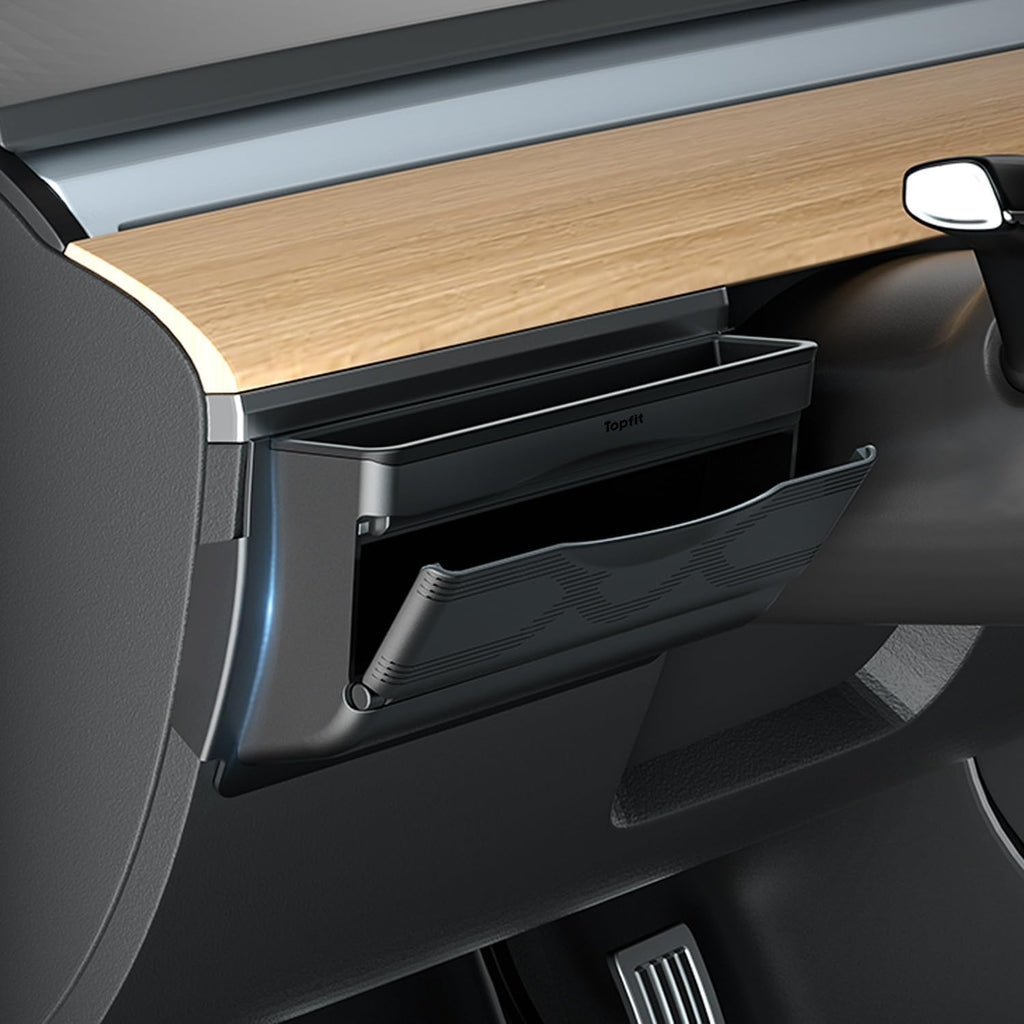 Dashboard Organizer for Tesla Model Y Model 3 Multifunctional Storage Box Sunglasses Phone Holder Glove Box Organized Accessories for Tesla Model Y/3 2017-2024