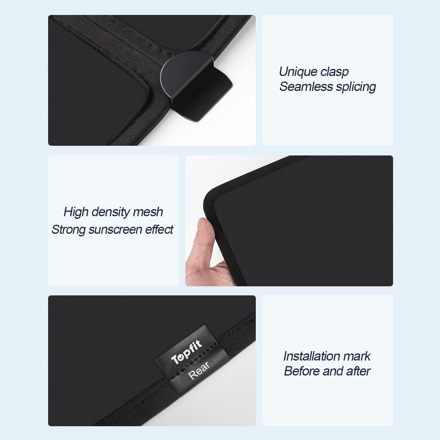 Model Y Sunshade Roof Window Insulation UV Rays Protection Sun Shade for Tesla Model Y Heat Blocking Shades Shading Rate 99%