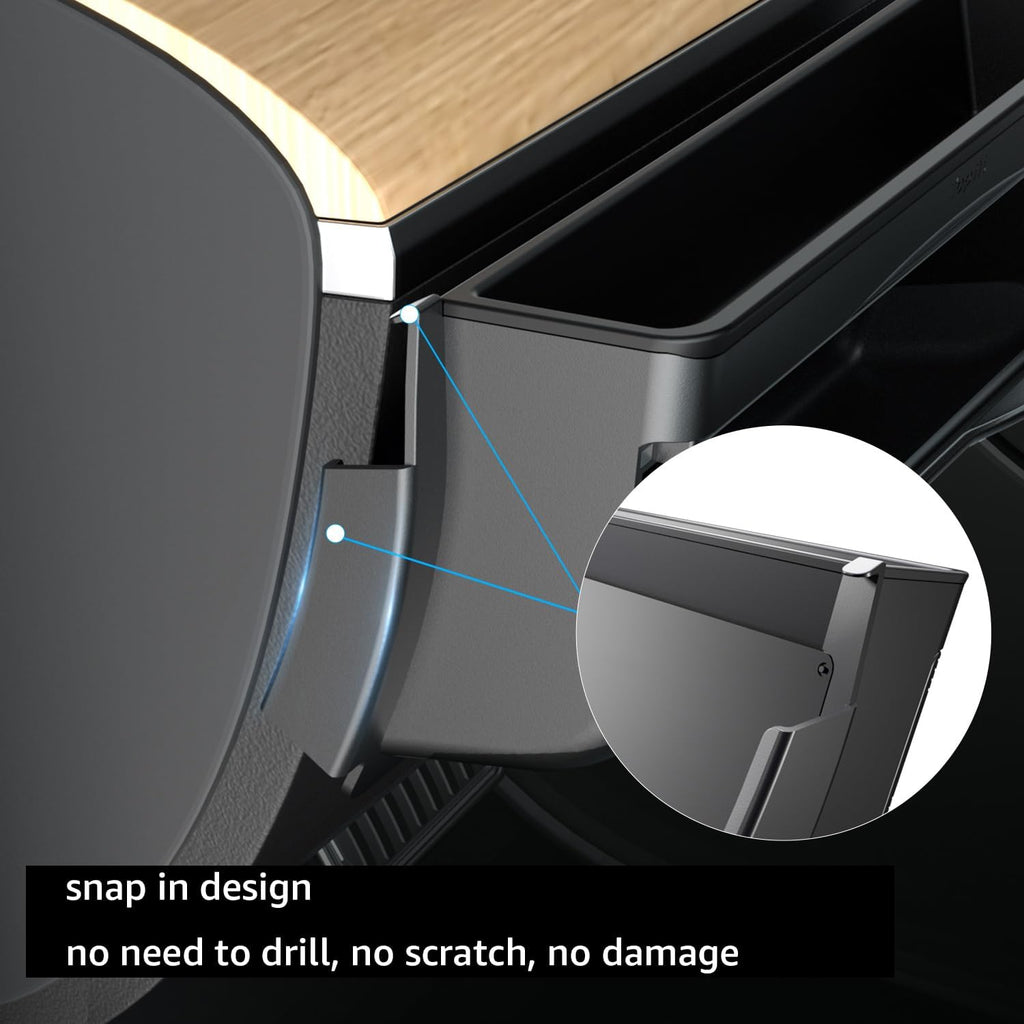 Dashboard Organizer for Tesla Model Y Model 3 Multifunctional Storage Box Sunglasses Phone Holder Glove Box Organized Accessories for Tesla Model Y/3 2017-2024