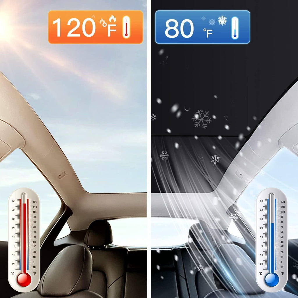 Model Y Sunshade Roof Window Insulation UV Rays Protection Sun Shade for Tesla Model Y Heat Blocking Shades Shading Rate 99%