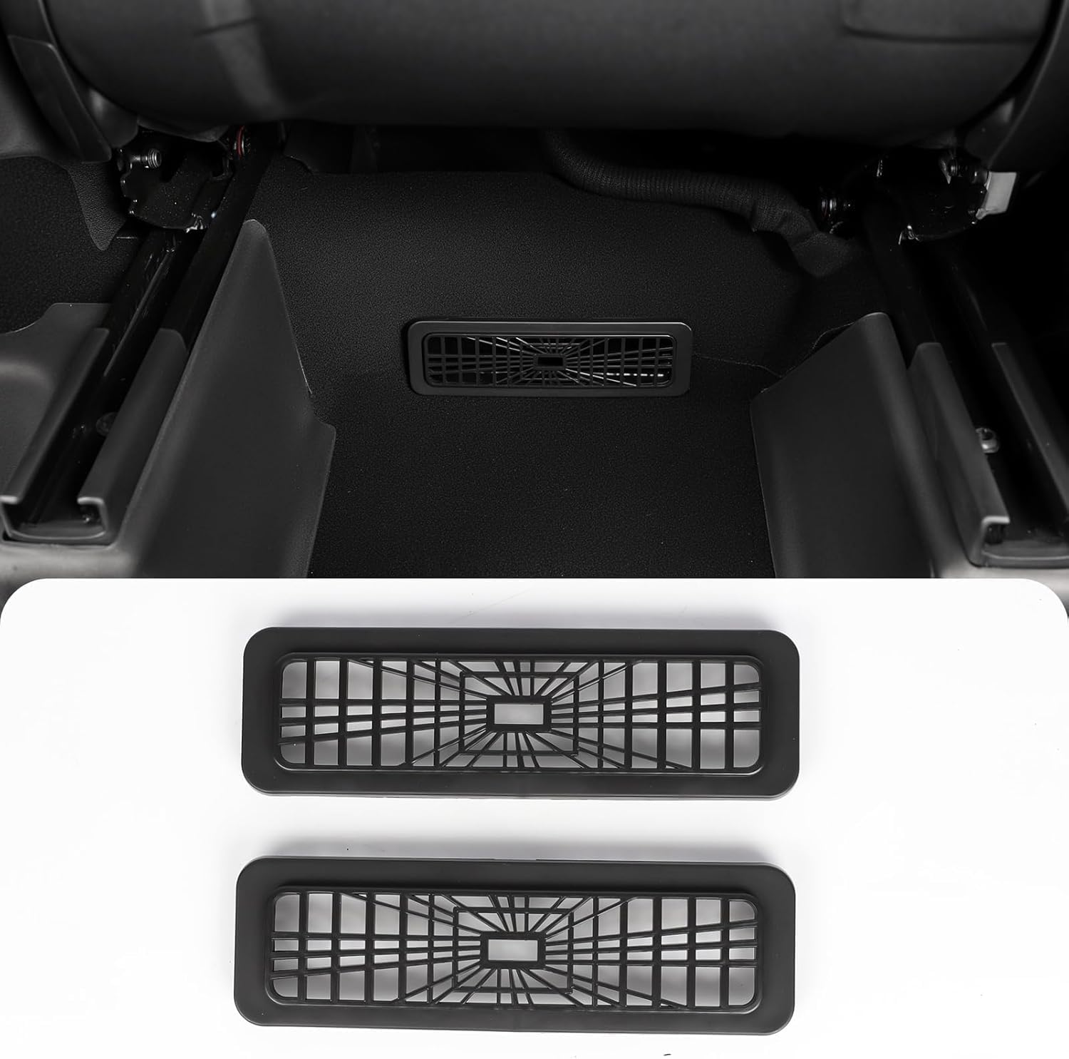 New Model Y Underseat Protector TPE 2nd Row Kick Cover Under Seat Slide Fleece Protector Accessories for Tesla New Model Y (Juniper) Interior Accessories 2025-2026