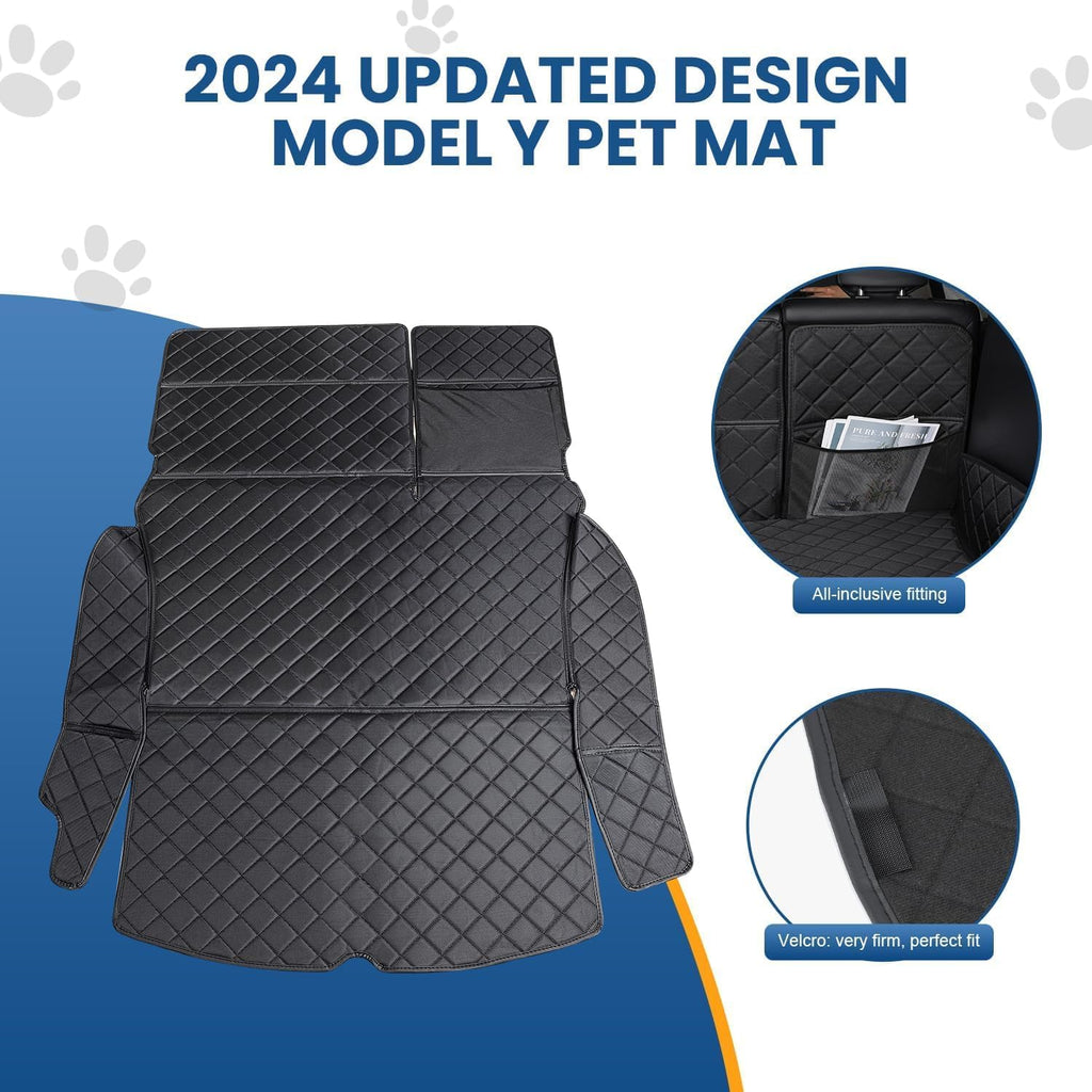 TSLARTS Tesla Model Y Trunk Cargo Liner Pet Mat, Full Coverage Waterproof Protector 2019–2025
