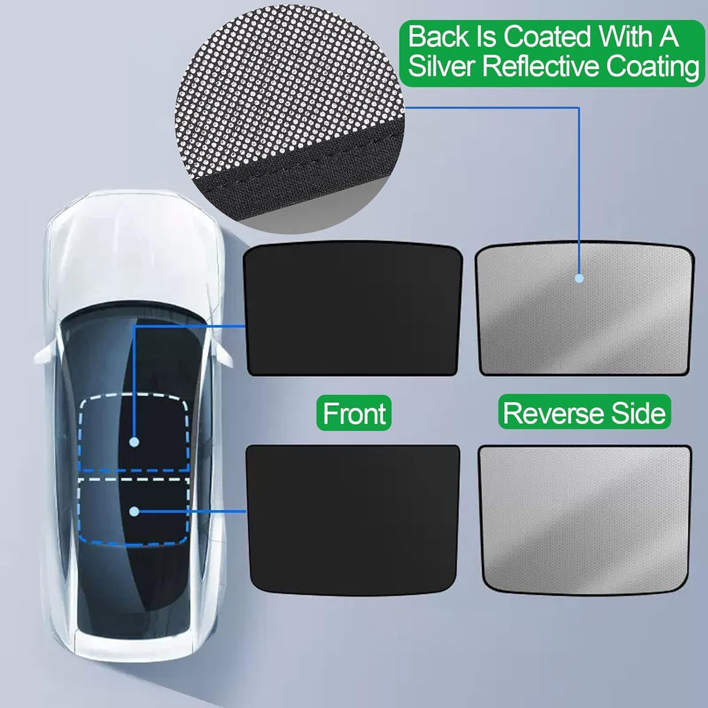 Model Y Sunshade Roof Window Insulation UV Rays Protection Sun Shade for Tesla Model Y Heat Blocking Shades Shading Rate 99%