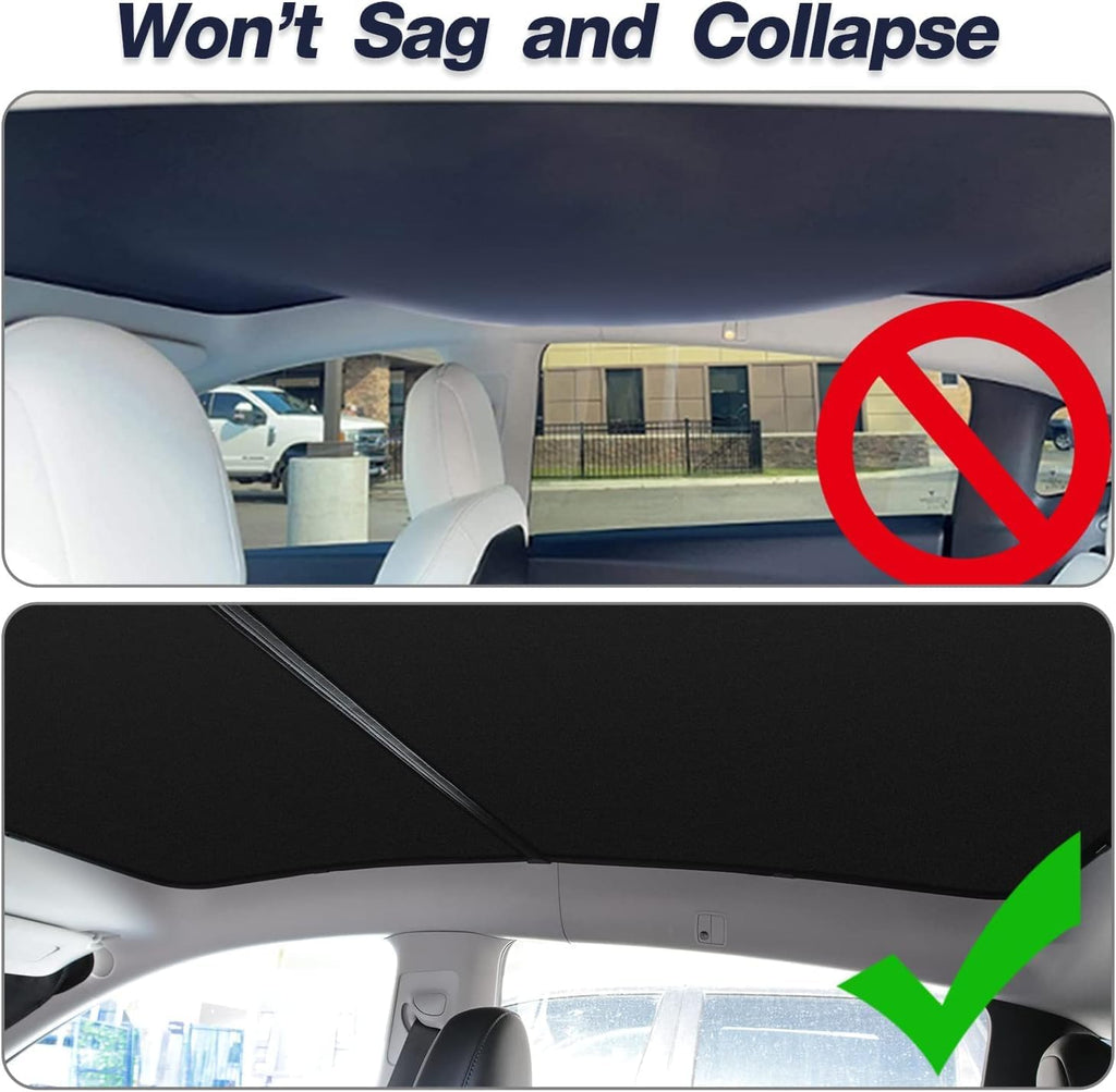Model Y Sunshade Roof Window Insulation UV Rays Protection Sun Shade for Tesla Model Y Heat Blocking Shades 2017-2024