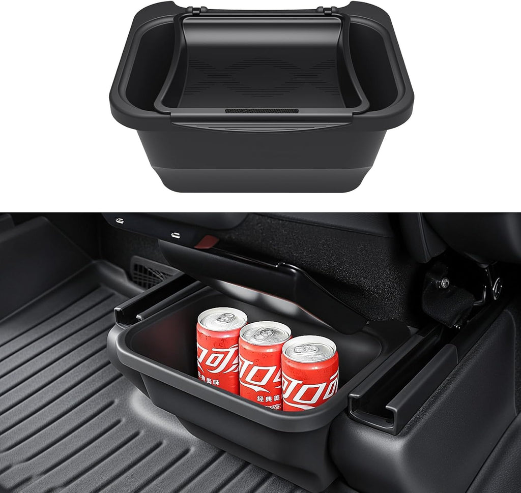 New Tesla Model Y Rear Center Console Organizer Tray Silicone Storage Box 2nd Row Seat Organizer Container Tesla Model Y Juniper Accessories 2025-2026