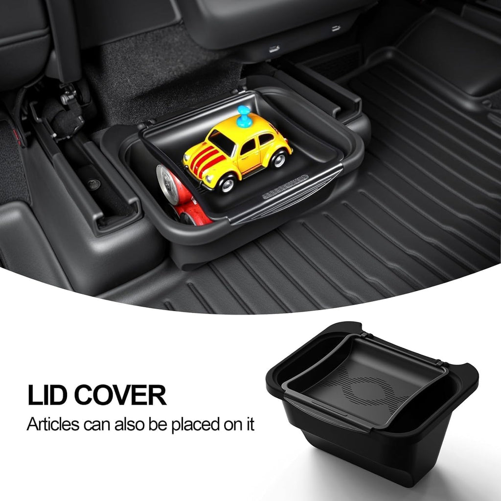 New Tesla Model Y Rear Center Console Organizer Tray Silicone Storage Box 2nd Row Seat Organizer Container Tesla Model Y Juniper Accessories 2025-2026
