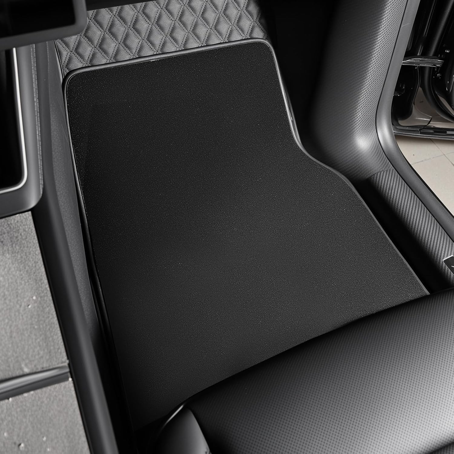 Floor Mats for Tesla New Model Y Juniper PU Leather Floor Mats for Tesla Model Y Accessories 2025-2026