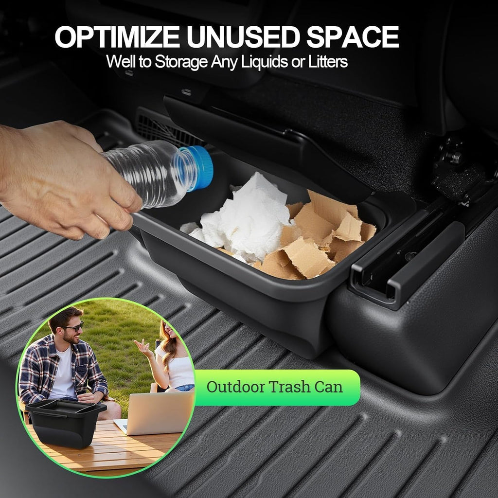 New Tesla Model Y Rear Center Console Organizer Tray Silicone Storage Box 2nd Row Seat Organizer Container Tesla Model Y Juniper Accessories 2025-2026