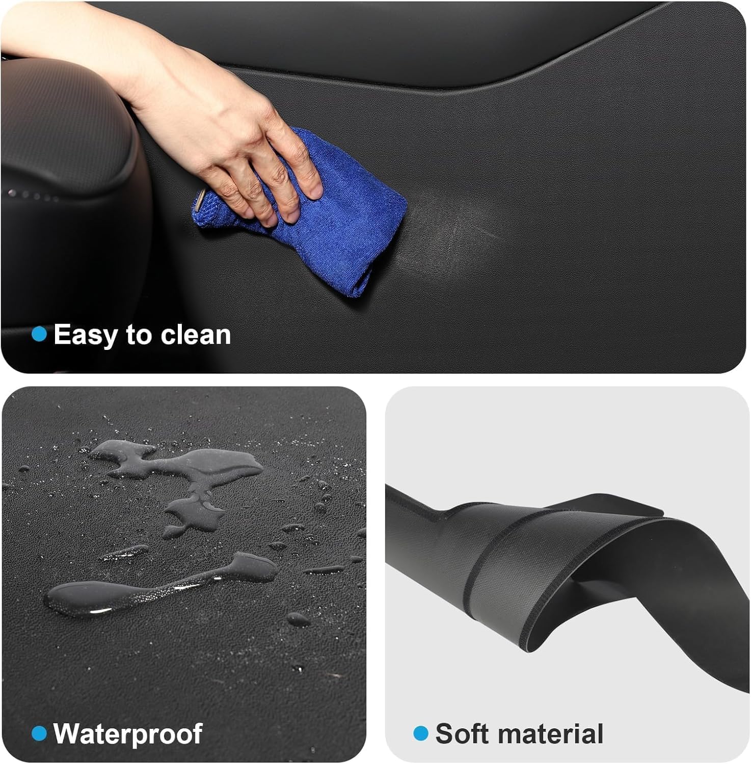 New Model Y Center Console Protector TPE Plush Protective Pads on The Side of The Center consoleAccessories for Tesla New Model Y (Juniper) Interior Accessories 2025-2026