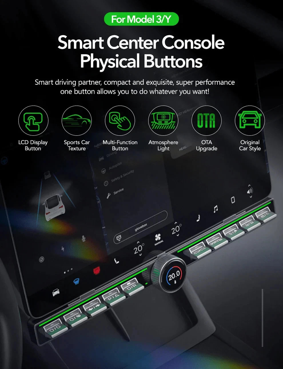 Cyber Physical Buttons for Model 3 / Model Y