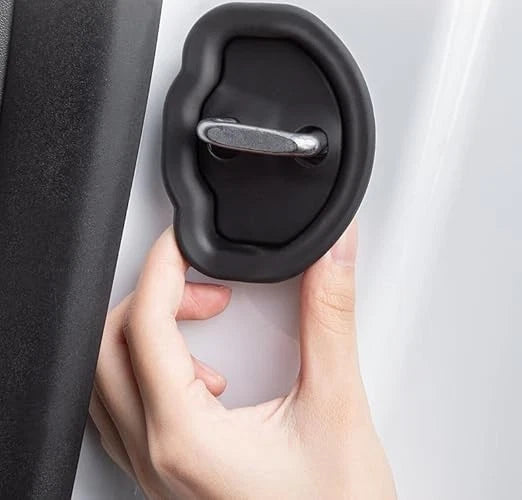 TSLARTS Tesla Model 3/Y 3-in-1 Interior Upgrade Set – Screen Frame, Mirror Cover & Door Latch Protectors