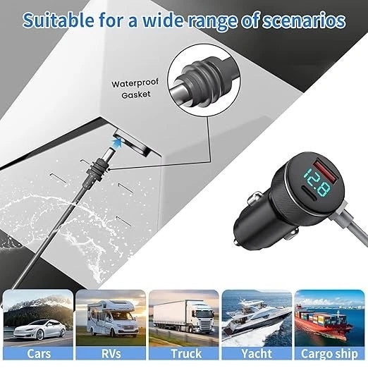 Starlink Mini DC Power Cable Cigarette Lighter Adapter,12V-48V StarLink Mini Car