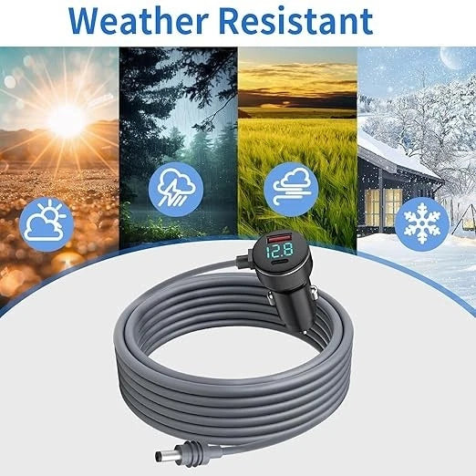 Starlink Mini DC Power Cable Cigarette Lighter Adapter,12V-48V StarLink Mini Car