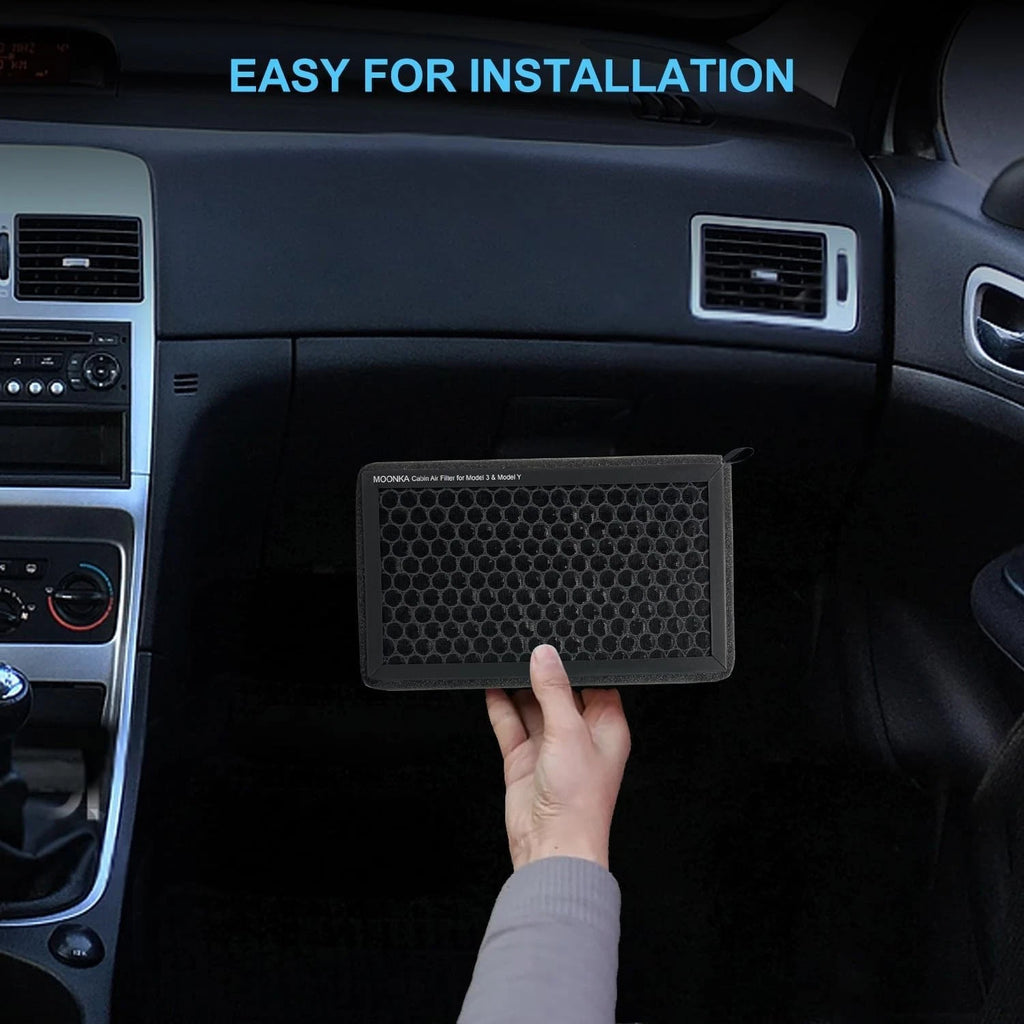 Cabin Air Filters 2 Pack for Tesla Model 3 Model Y (2016-2025) with Activated