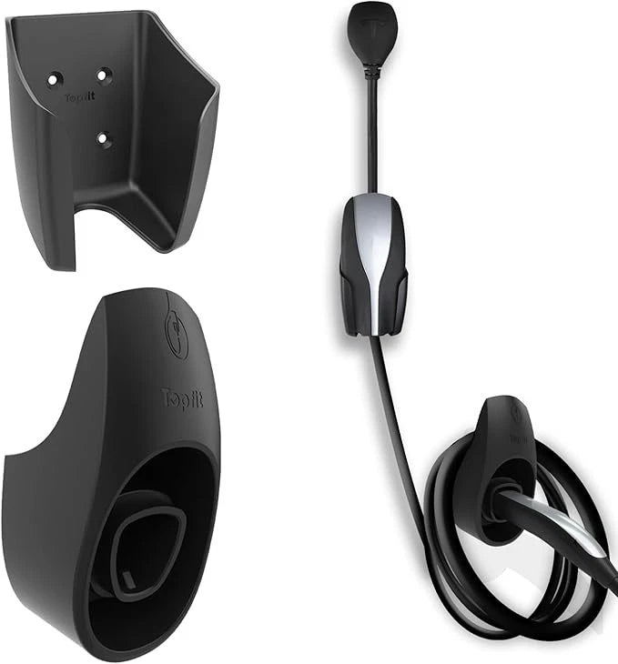 Charger Mount Holder Charging Cable Organizer with Charger Slot for Tesla Motor