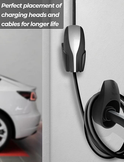 Charger Mount Holder Charging Cable Organizer with Charger Slot for Tesla Motor